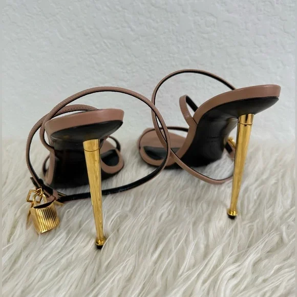 Tom Ford 105mm Lock & Key Stiletto Sandals (new) - Picture 4 of 6